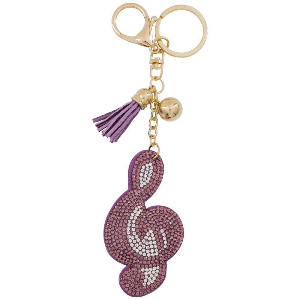 Porte clés sage femme extraordinaire violet étoile trèfle porte