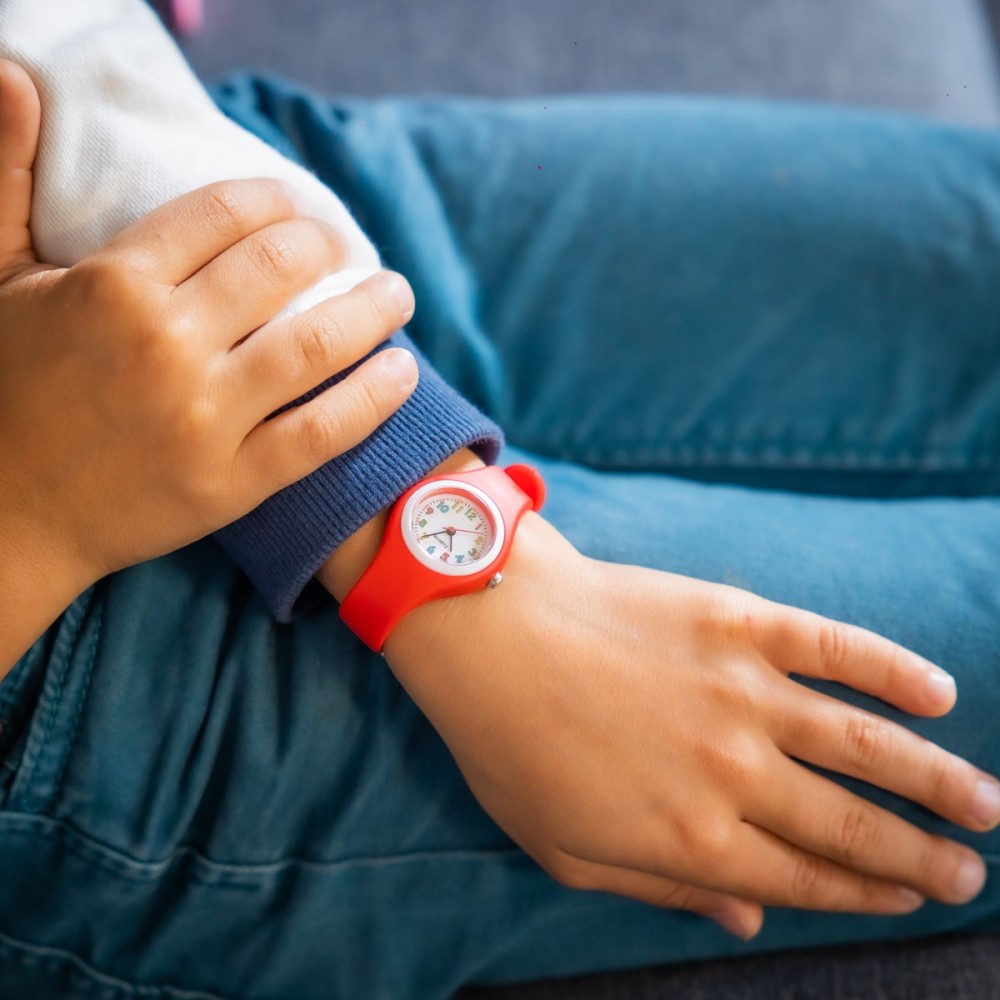 Montre Enfant Silicone Rouge CHTIME 