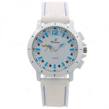 Montre Homme Silicone Blanc CHTIME 