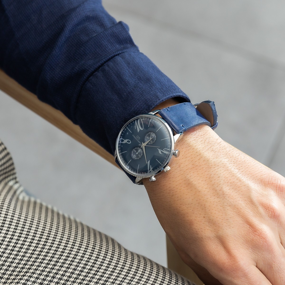 Jolie Montre Homme Bleu GIORGIO