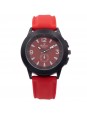 Montre Homme Silicone Bracelet Rouge CHTIME 