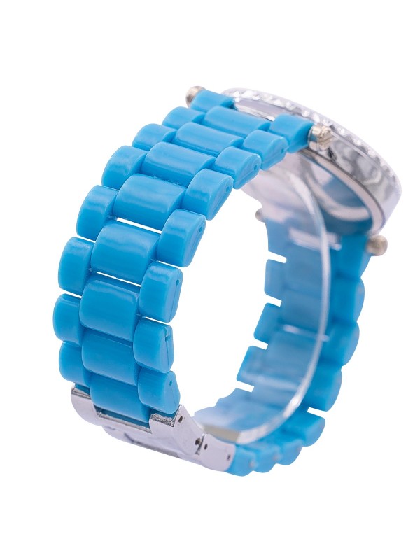 Montre pour Femme Plastique Bracelet Bleu CHTIME 