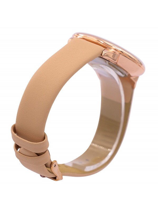 Très Jolie Montre Femme Beige Rose CHTIME 