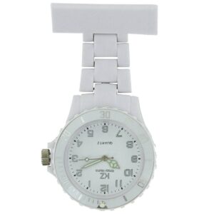 Montre infirmière Plastique Blanc broche 136