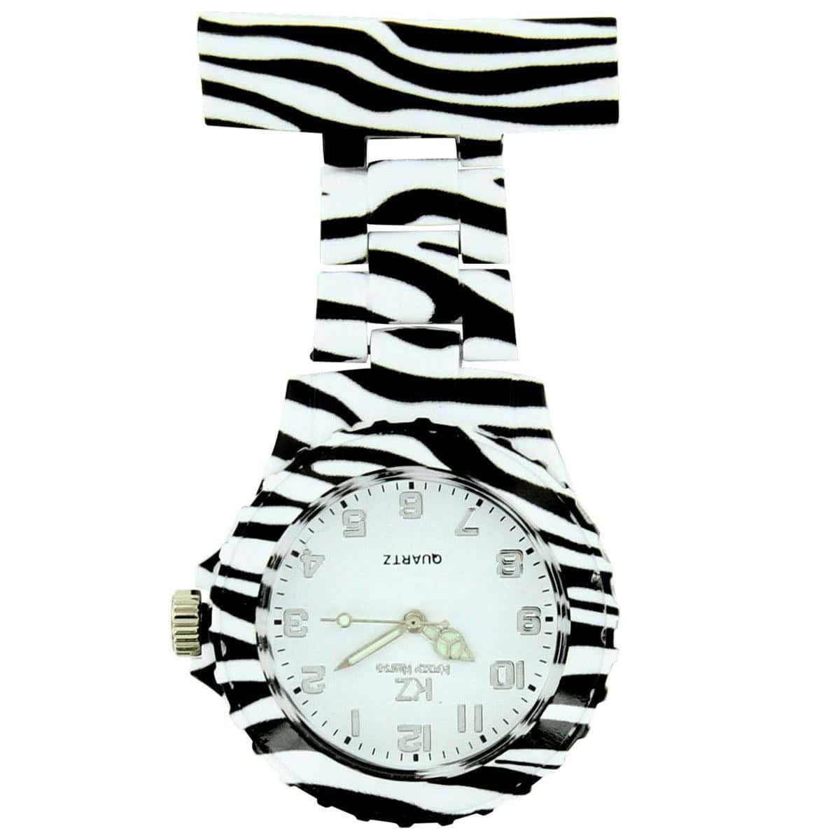 Montre pour les Infirmières Plastique Zébrée KZ 159