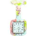 Montre Infirmière Silicone Fleurs Coeur KRAZY 195