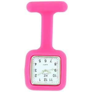 Montre Infirmière Silicone Rose Fuchsia CARRE 27