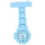 Montre infirmière Plastique Bleu Ciel broche 48