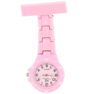 Montre infirmière Plastique Rose Bonbon broche 51