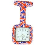 Montre Infirmière Silicone KRAZY Union Jack 60