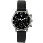 Montre Femme Noir Strass Style Chrono BELLOS 1256
