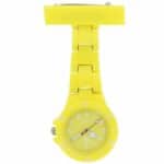 Montre infirmière Plastique Jaune broche 84