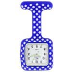Jolie Montre Infirmière Silicone Bleu Pois KZ