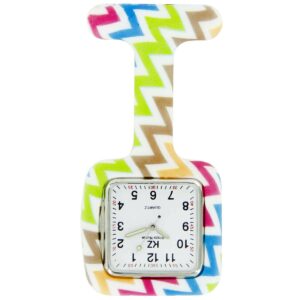 Montre Infirmière Originale en Blanc Graphique KZ