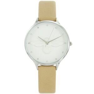 Montre Femme Caramel Relief Abeille Strass MICHAEL JOHN 632