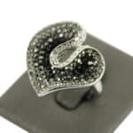 Bague Femme Feuille Strass DAPHNEE
