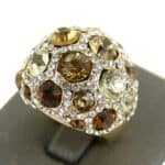 Bague Femme Doré Strass DAPHNEE