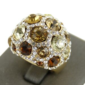 Bague Femme Doré Strass DAPHNEE