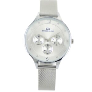 Coffret Montre pour Femme Milanais Argent GIORGIO