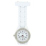 Jolie Montre Infirmière Métal Blanc KRAZY