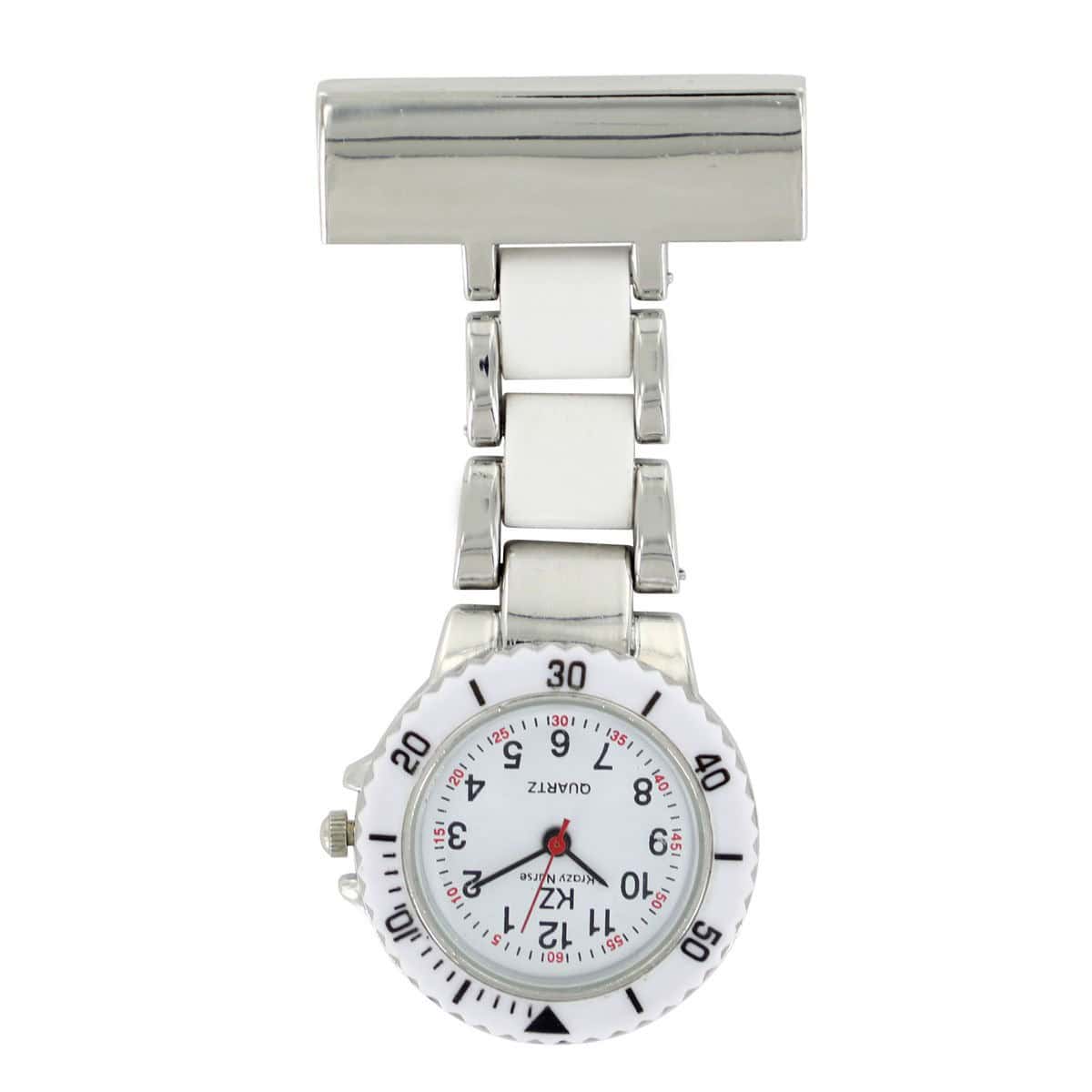 Votre Montre Infirmière Métal Blanc KRAZY