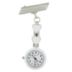 Montre Infirmière Coeur en Métal Blanc KRAZY