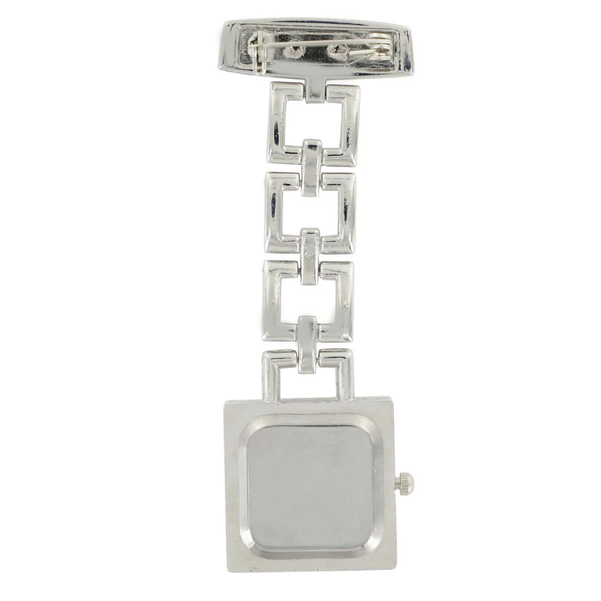 Montre Infirmière Métal Strass Carré KRAZY