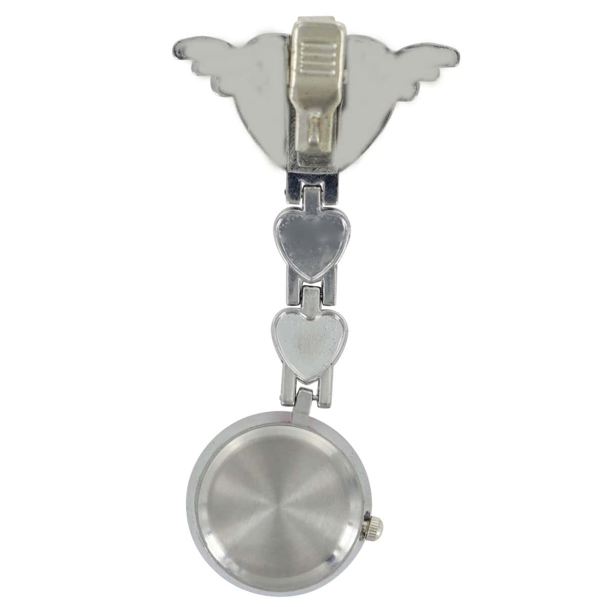 Montre Infirmière Métal Cœur Blanc KRAZY