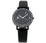 Montre Femme Noir Strass M. JOHN