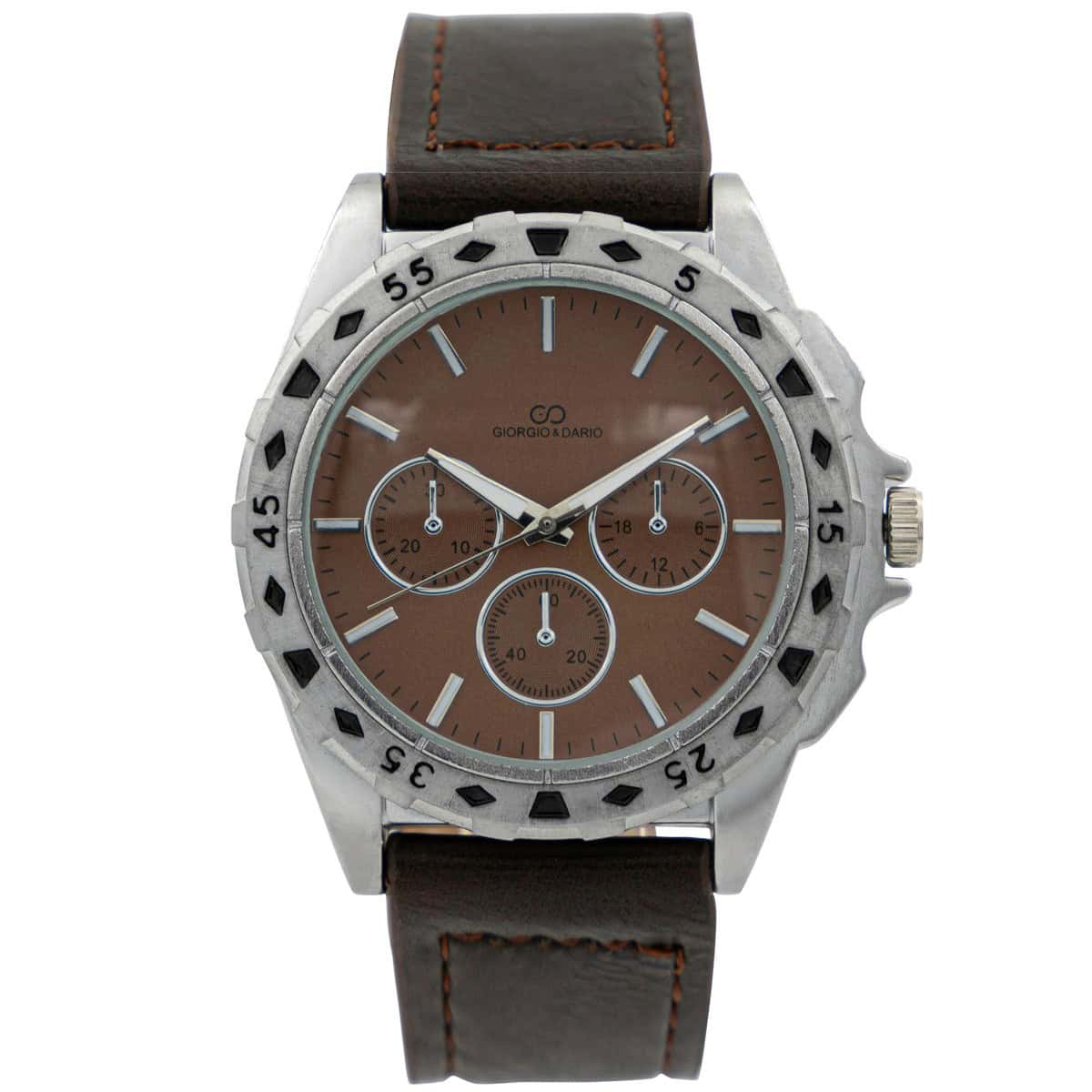 Montre Homme Chocolat avec Chrono GIORGIO