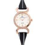 Coffret Montre Femme Métal Rose Noir GIORGIO
