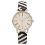 Montre Femme Zébrée Noir Rose GIORGIO