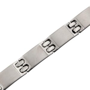 Bracelet Homme Acier Argenté