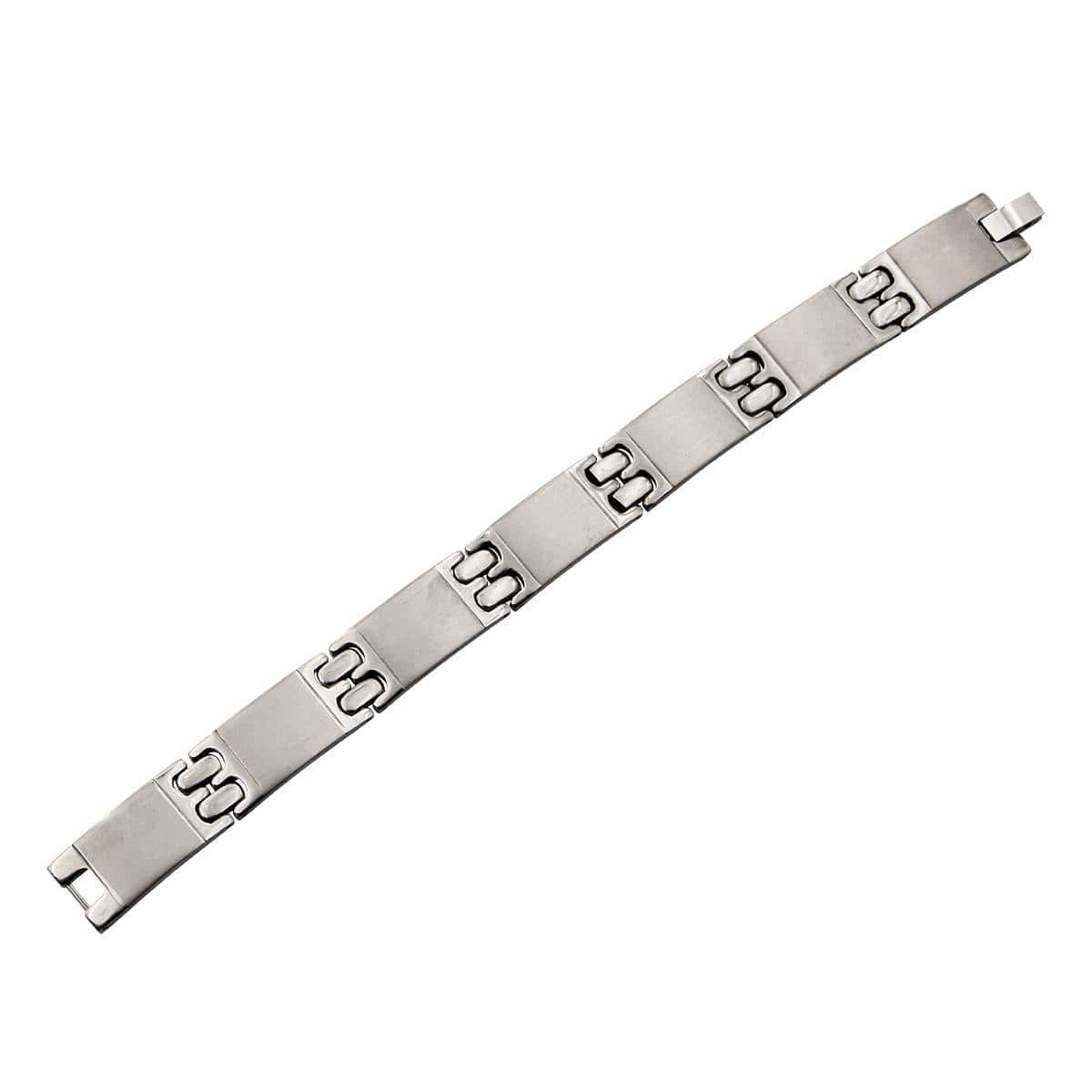 Bracelet Homme Acier Argenté