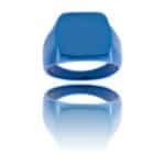 Chevalière en Acier Bleu Homme ENIGMA