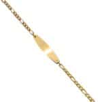 Gourmette Bracelet Femme Acier Doré