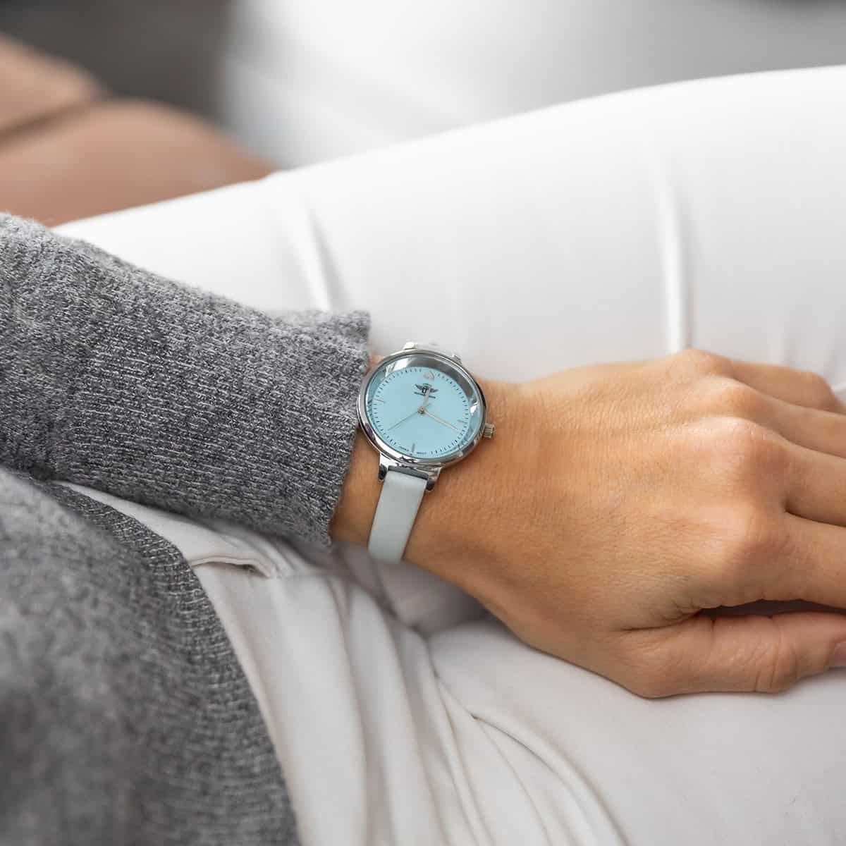 Montre Femme Bleu Paillettes M. JOHN