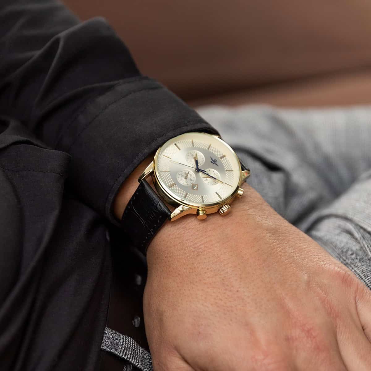 Montre Homme Noir M. JOHN