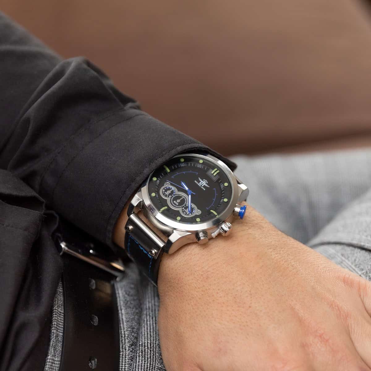 Montre Homme Noir M. JOHN