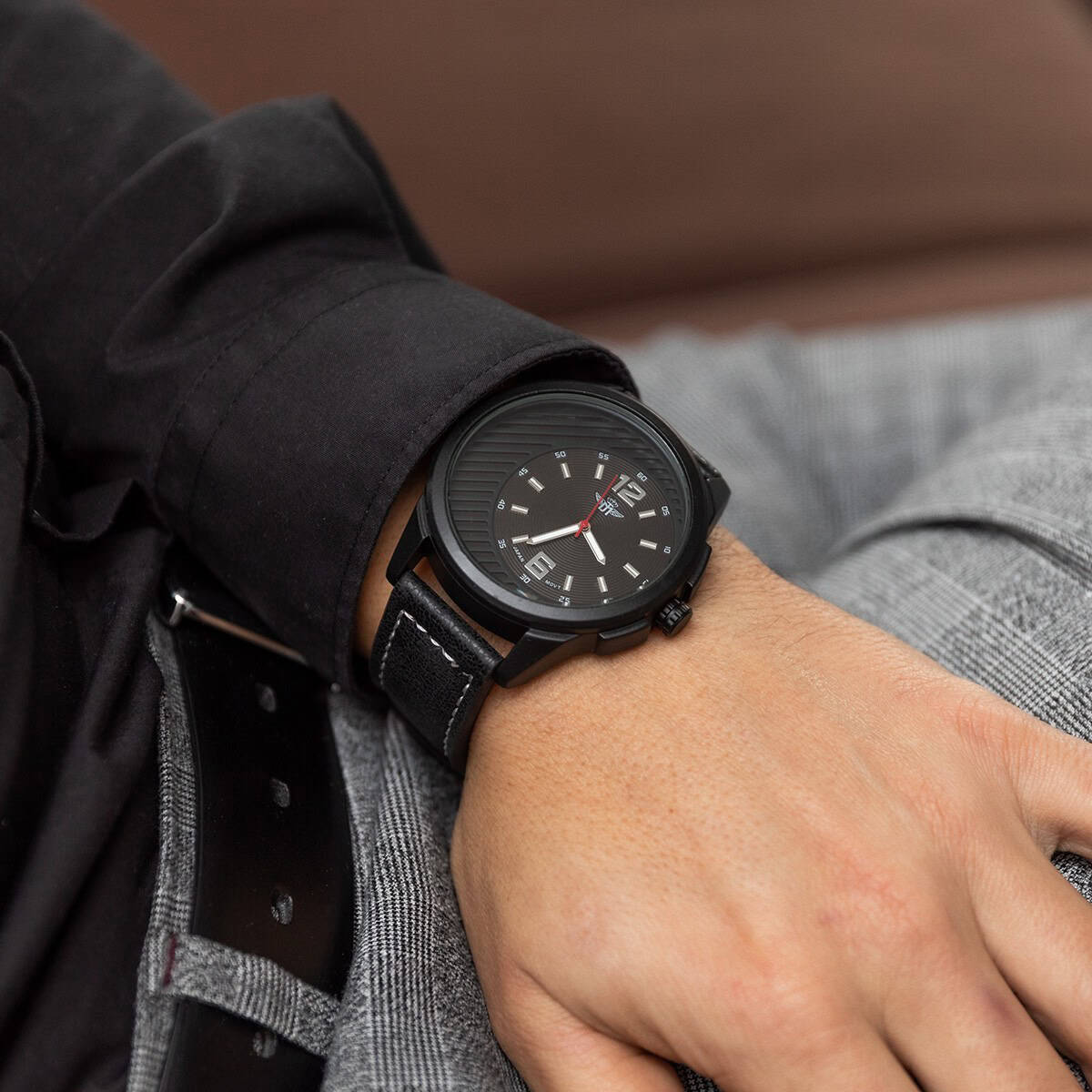 Montre Homme Noir M. JOHN