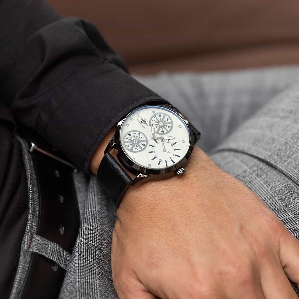 Montre Homme Noir M. JOHN