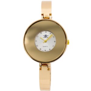 Montre Femme Métal Doré Strass M. JOHN