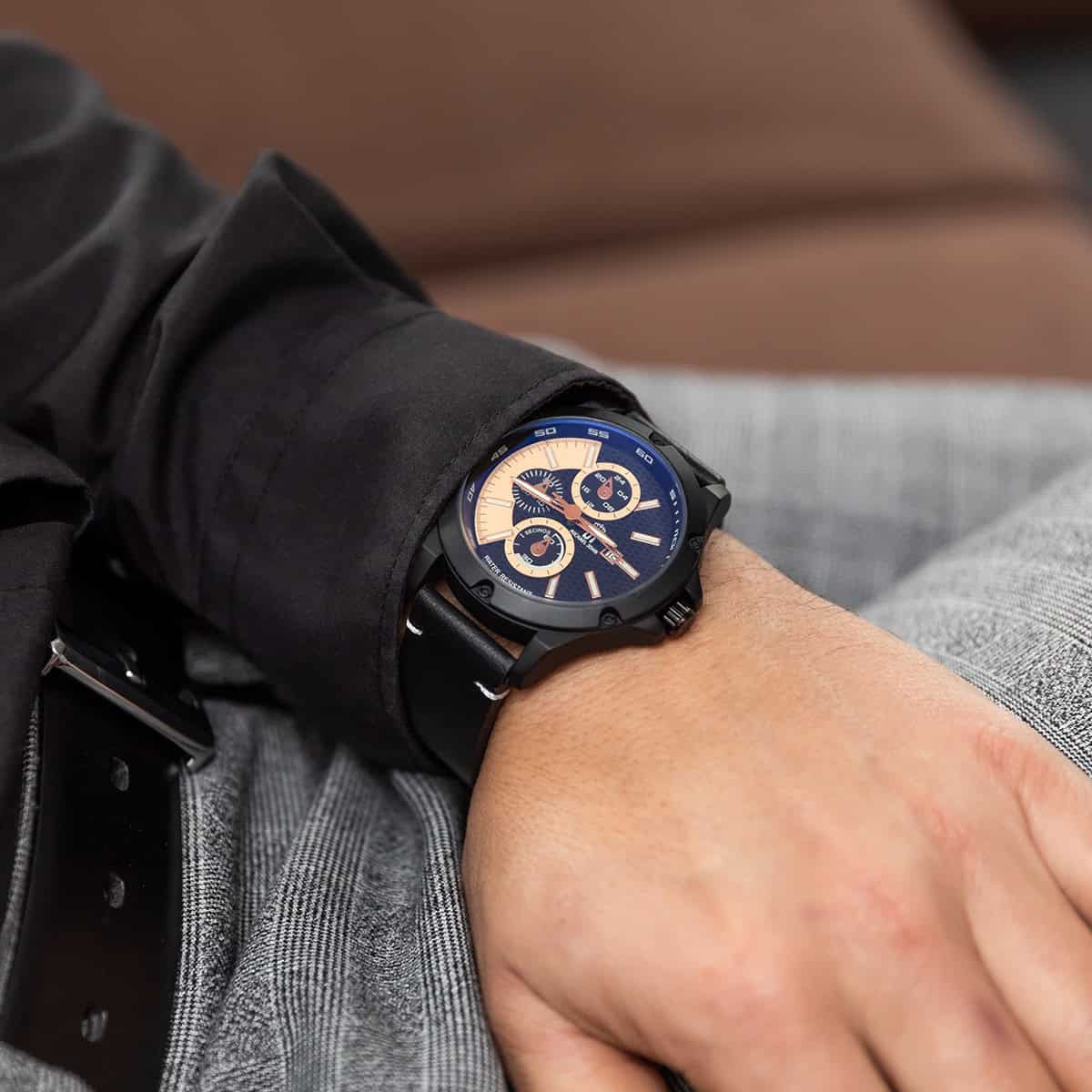 Montre Homme Noir M. JOHN