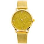 Coffret Montre Femme Métal Doré GIORGIO