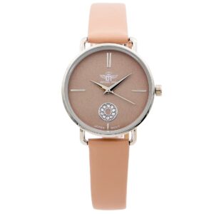 Montre Femme Rose Strass M. JOHN