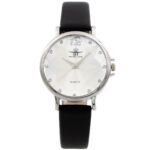 Montre Femme Noir Strass M. JOHN