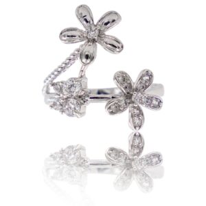 Coffret Bague Femme Rhodium FLORA