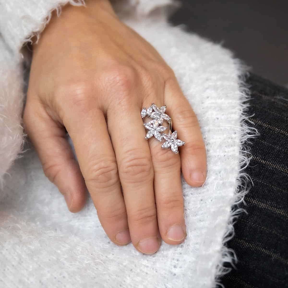 Coffret Bague Femme Rhodium FLORA