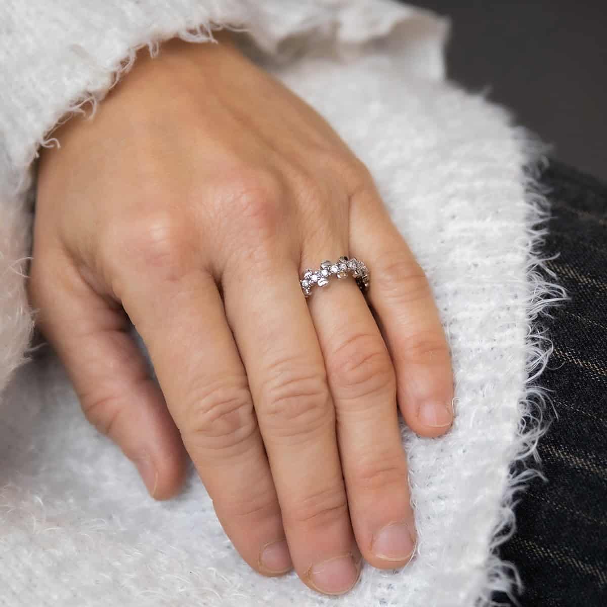 Coffret Bague Femme Rhodium CALIPA