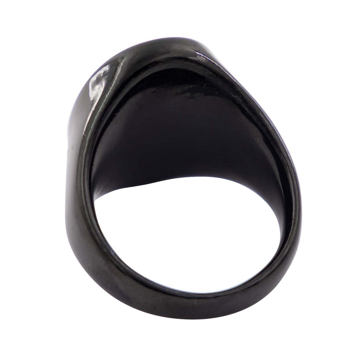 Coffret Chevalière Homme Acier Bleu CARBONA